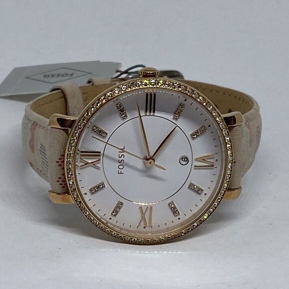 Fossil Jacqueline ES4291 Women's Leather Analog White Dial Quartz Watch XR566 - Picture 7 of 12